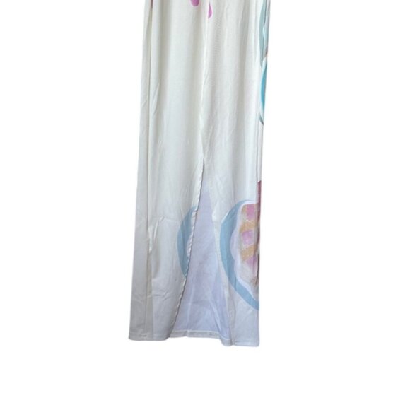 Commense Floral Maxi Dress S NWT Maruja Artsy Art To Wear Asian Inspired Summer - Picture 8 of 12